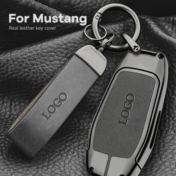 【For Mustang】 Leather Keychain